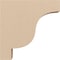Ekena Millwork 2"W x 10"D x 10"H Thin Newport Rough Cedar Woodgrain TimberThane Corbel, Primed Tan CORUR02X10X10NEWRCPR - alternate 3